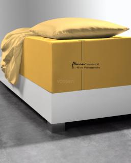 Prześcieradło z gumką na wysoki materac 25-40cm. Fleuresse Comfort XL 2349 żółte (różne rozmiary)