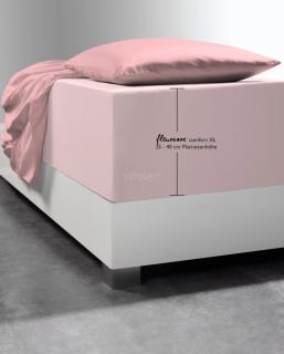 Prześcieradło z gumką na wysoki materac 25-40cm. Fleuresse Comfort XL 4040 różowe (różne rozmiary)