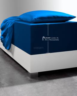 Prześcieradło z gumką na wysoki materac 25-40cm. Fleuresse Comfort XL 6061 marine (różne rozmiary)