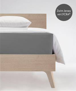 Prześcieradło z gumką na wysoki materac 25-40cm. Fleuresse Comfort XL 9039 szara (różne rozmiary)