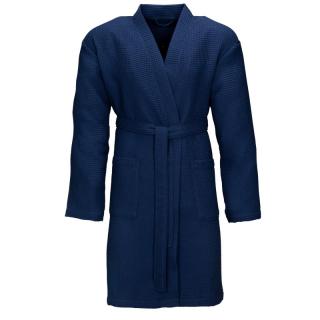 Szlafrok VOSSEN gofrowy unisex granatowy ROM Pique-U 5016 476