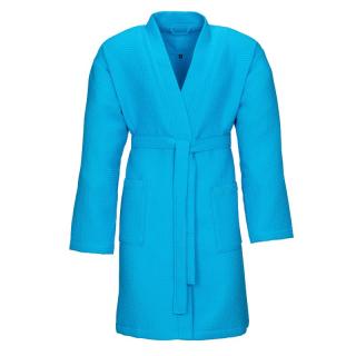 Szlafrok VOSSEN gofrowy unisex turkusowy ROM Pique-U 5016 557