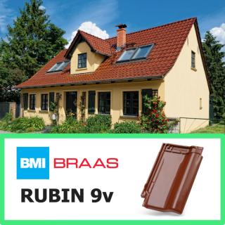 BRAAS RUBIN 9v- dachówka podstawowa - ceramiczna połaciowa