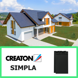 CREATON SIMPLA - dachówka podstawowa - ceramiczna płaska