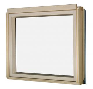 FAKRO BXP P5 94x75 okno kolankowe nieotwierane - trzyszybowe