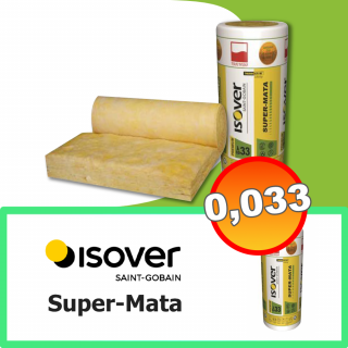 ISOVER SUPER-MATA 600mm x 1200mm - wełna szklana