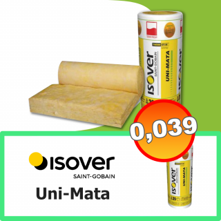 ISOVER UNI-MATA 600mm x 1200mm - wełna szklana
