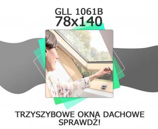 VELUX GLL 1061b 78x140 Okno dachowe obrotowe z dolnym otwieraniem