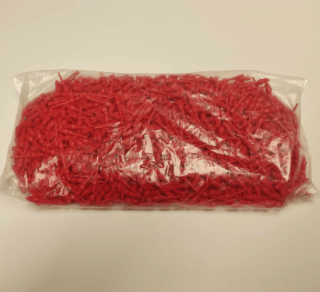 Groty plastikowe cienki gwint 2BA czerwone 1000szt./op