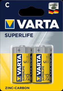 VARTA Superlife 1,5V R14 blister*2