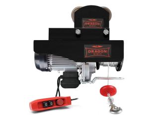 Wciągnik elektryczny linowy z wózkiem ręcznym Dragon Winch 990kg