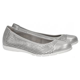 Baleriny damskie Caprice 9-22151-28 924 SILVER SUE.MET Caprice 9-22151-28 924 SILVER SUE.MET baleriny damskie srebrne