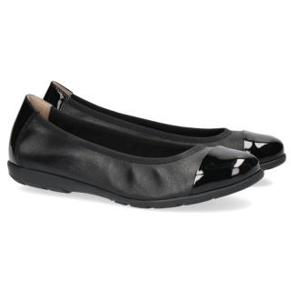 Baleriny damskie Caprice 9-22152-28 033 BLACK NAP/PAT. Caprice 9-22152-28 033 BLACK NAP/PAT. baleriny damskie czarne