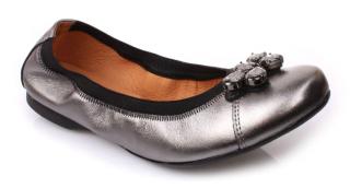 Baleriny damskie Eksbut 26-4282-G56-1G Eksbut 26-4282-G56-1G baleriny damskie srebrne