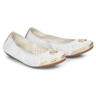 Baleriny damskie Rieker 41459-80 WHITE Rieker 41459-80 WHITE baleriny damskie białe