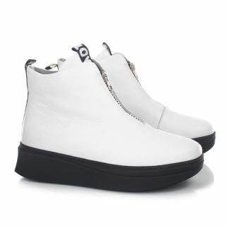 Botki damskie Aspena 1T-877 818 RENK 162 Aspena 1T-877 818 RENK 162 botki damskie białe