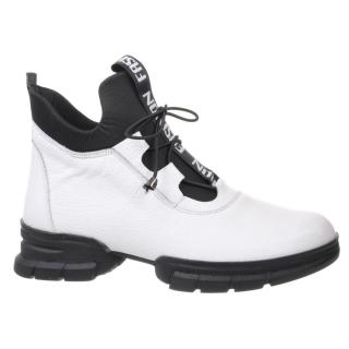 Botki damskie Aspena 3T-5000 WHITE Aspena 3T-5000 WHITE botki damskie białe