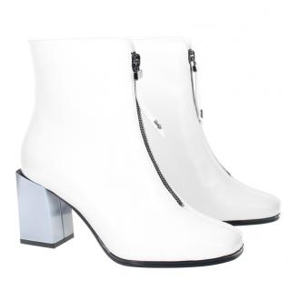 Botki damskie Aspena KOR2248 BIA303 Aspena KOR2248 BIA303 botki damskie białe