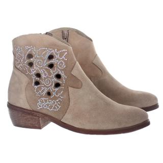 Botki damskie Aspena ZBY-1416X Corda Botki damskie Aspena ZBY-1416X Corda jasny beż