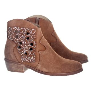 Botki damskie Aspena ZBY-1416X Whisky Botki damskie Aspena ZBY-1416X Whisky brązowe