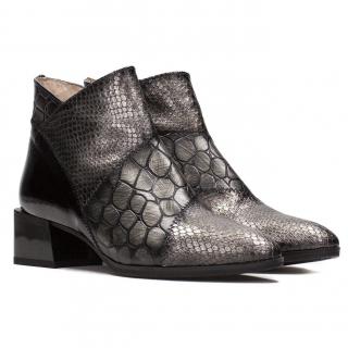 Botki damskie Hispanitas HI00809 METAL SNAKE-I20 ACERO TORTUGA METAL-I20 ACERO Hispanitas HI00809 METAL SNAKE-I20 ACERO TORTUGA METAL-I20 ACERO botki damskie galwanizowane srebro
