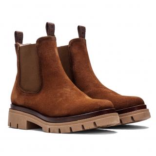 Botki damskie Hispanitas HI211781 VELOUR-I21 CUERO Hispanitas HI211781 VELOUR-I21 CUERO botki damskie rude