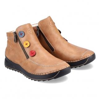 Botki damskie Rieker 51599-25 BROWN Rieker 51599-25 BROWN botki damskie brązowe