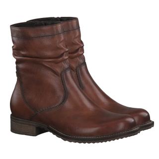 Botki damskie Tamaris 1-25321-27 305 COGNAC Tamaris 1-25321-27 305 COGNAC botki damskie brązowe
