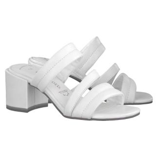 Klapki damskie Marco Tozzi 2-27206-28 100 WHITE Marco Tozzi 2-27206-28 100 WHITE klapki damskie białe