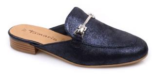 Klapki damskie Tamaris 1-27316-20 824 Tamaris 1-27316-20 824 NAVY METALLIC klapki damskie granatowe
