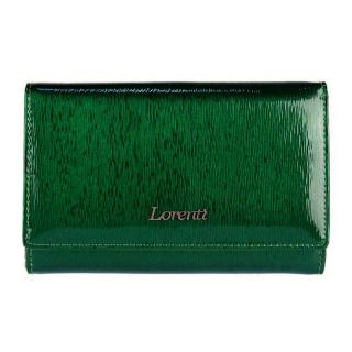 Lorenti 76112-SH-RFID-1660 Green portfel damski skórzany zielony  Lorenti 76112-SH-RFID-1660 Green portfel damski skórzany zielony