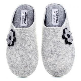 Pantofle damskie Aspena Slippers 18H-65613 GRIS Aspena Slippers 18H-65613 GRIS pantofle damskie szare