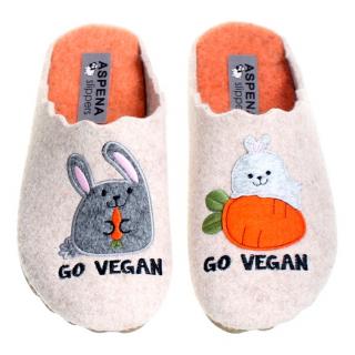 Pantofle damskie Aspena Slippers 18H-7011 PICOS ORANGE Aspena Slippers 18H-7011 PICOS ORANGE pantofle damskie beżowe