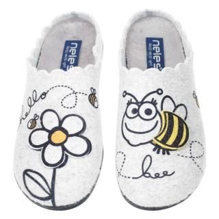 Pantofle damskie Neles 27333.107 Neles 27333.107 pantofle damskie ze wzorem
