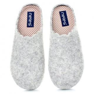 Pantofle damskie Neles 27333 GRIS Neles 27333 GRIS pantofle damskie szare