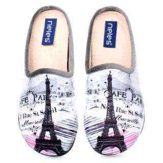 Pantofle damskie Neles 4324.221 GRIS Neles 4324.221 GRIS pantofle damskie szare
