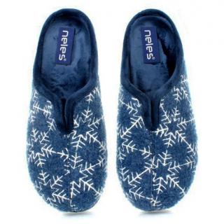 Pantofle damskie Neles 43385 MARINO Neles 43385 MARINO pantofle damskie granatowe