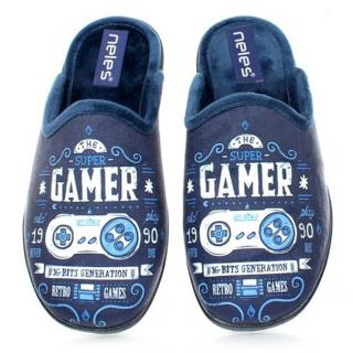 Pantofle damskie Neles 4724.231 MARINO Neles 4724.231 MARINO pantofle damskie granatowe