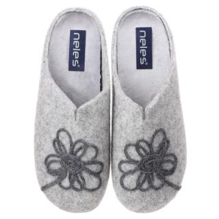 Pantofle damskie Neles N64-27319 Neles N64-27319 pantofle damskie szare