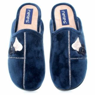 Pantofle damskie Neles P47-4424 MARINO Neles P47-4424 MARINO pantofle damskie granatowe