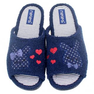 Pantofle damskie Neles P91-6142 MARINO Neles P91-6142 MARINO pantofle damskie granatowe