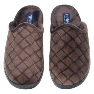 Pantofle męskie Neles 10624 MARRON Neles 10624 MARRON pantofle męskie brązowe