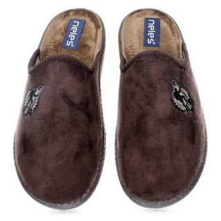 Pantofle męskie Neles F91-2624 MARRON Neles F91-2624 MARRON pantofle męskie brązowe