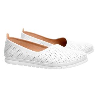 Półbuty damskie Aspena NIC-2460/PK BIAŁY/D-1 Aspena NIC-2460/PK BIAŁY/D-1 półbuty damskie białe