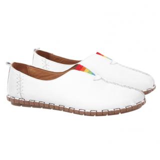 Półbuty damskie Aspena SW21-024 WHITE Aspena SW21-024 WHITE półbuty damskie białe