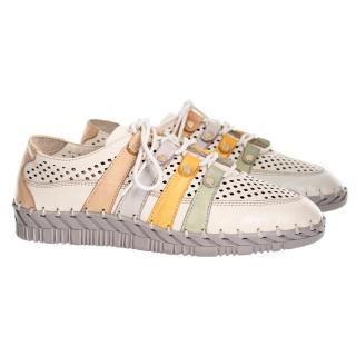Półbuty damskie  Venus 2150803Y BEIGE Venus 2150803Y BEIGE półbuty damskie skórzane beżowe