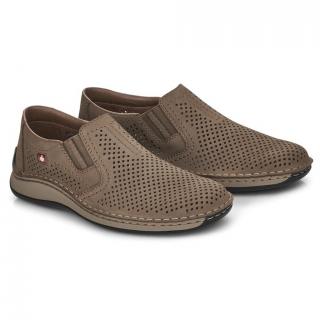 Półbuty męskie Rieker 05297-64 BEIGE Rieker 05297-64 BEIGE półbuty męskie beżowe
