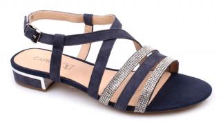 Sandały damskie Caprice 9-28110-20 816 Caprice 9-28110-20 816 NAVY SUEDE sandały damskie granatowe