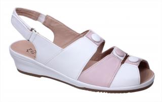 Sandały damskie Jana 8-29292-22 151 Jana 8-29292-22 151 WHITE/ROSE sandały damskie kremowe