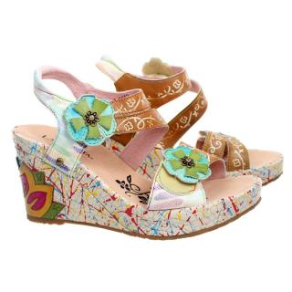 Sandały damskie Laura Vita JACSMINO 23 SL061-23A BEIGE Sandały damskie Laura Vita JACSMINO 23 SL061-23A BEIGE beżowy